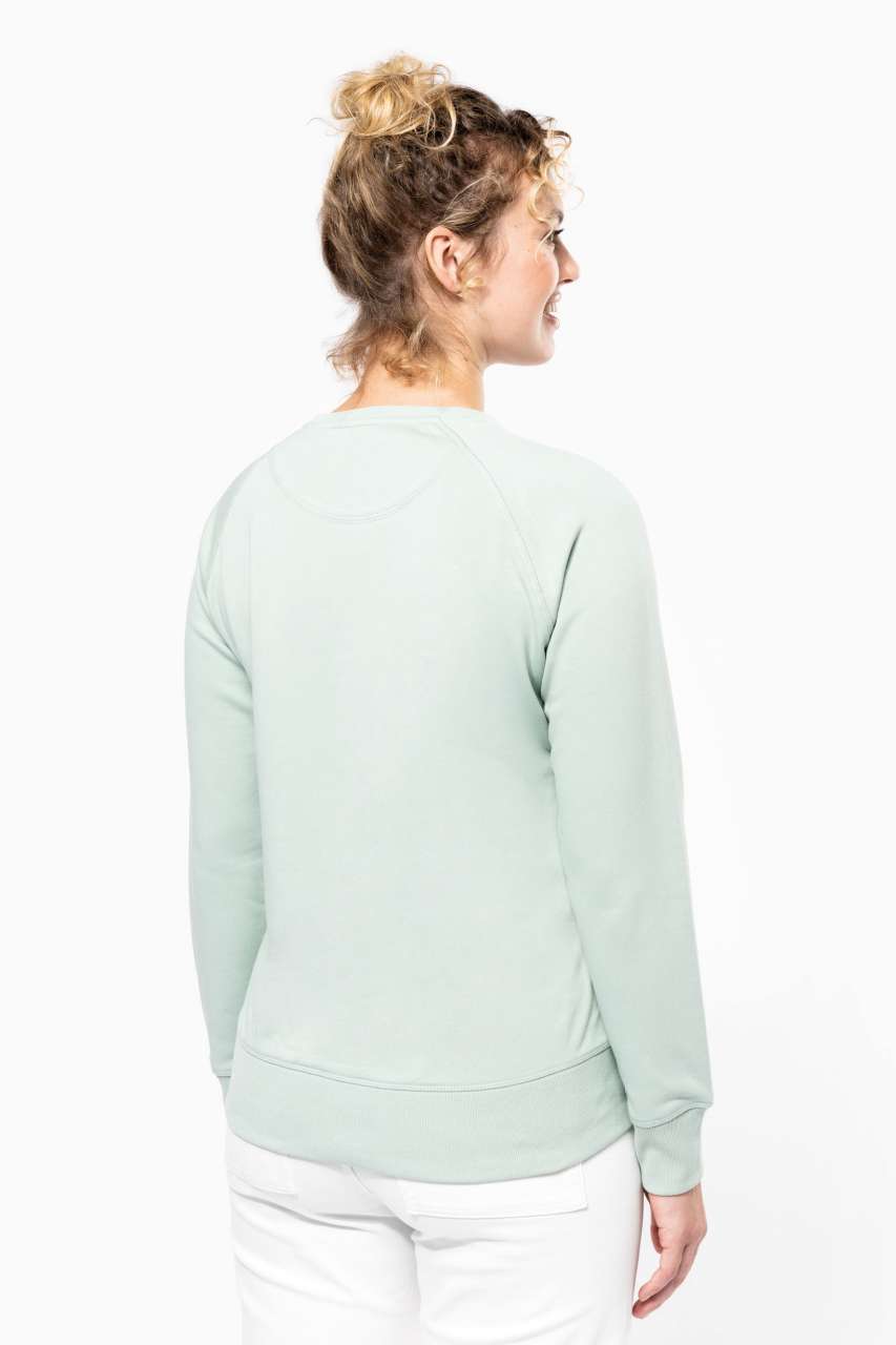 LADIES’ ORGANIC COTTON CREW NECK RAGLAN SLEEVE SWEATSHIRT - Slika 4