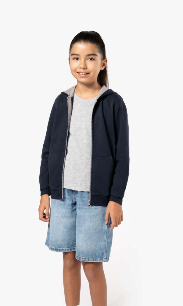 KIDS' FULL ZIP HOODED SWEATSHIRT