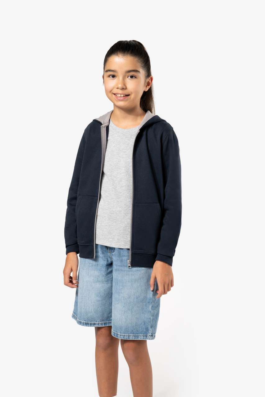 KIDS' FULL ZIP HOODED SWEATSHIRT