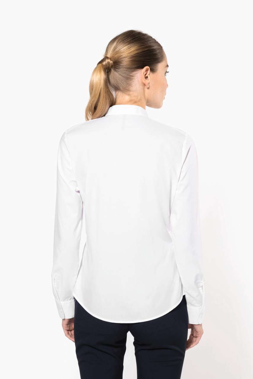 LADIES' LONG-SLEEVED MANDARIN COLLAR SHIRT - Slika 2