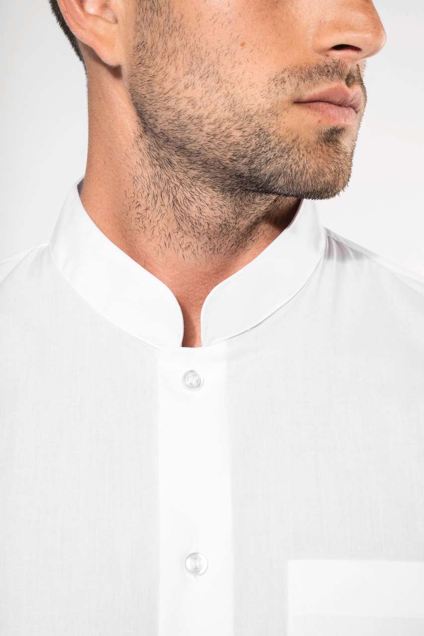 MEN'S LONG-SLEEVED MANDARIN COLLAR SHIRT - Slika 9