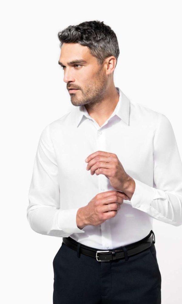 MEN'S FITTED LONG-SLEEVED NON-IRON SHIRT