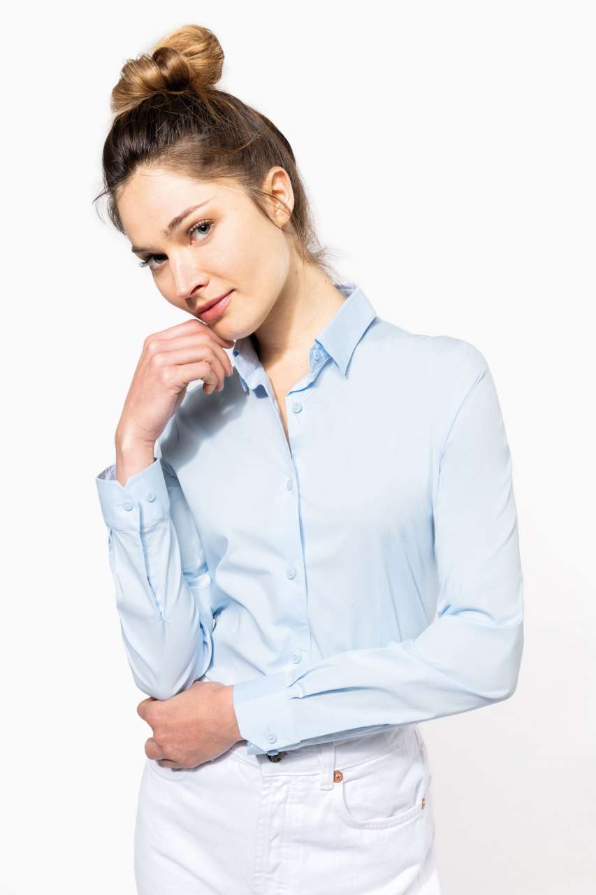 LADIES' LONG-SLEEVED STRETCH SHIRT - Slika 2