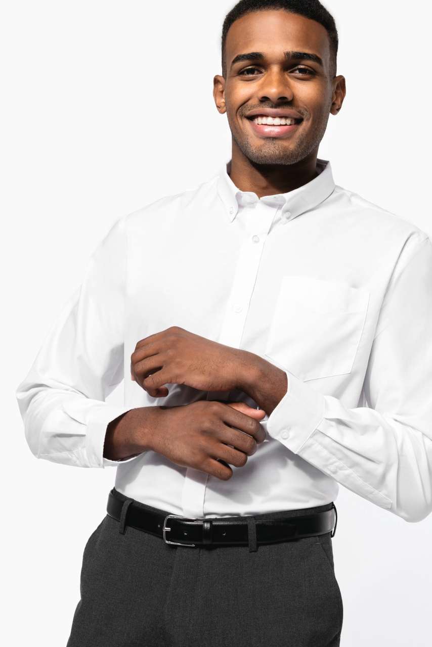 MEN'S LONG-SLEEVED OXFORD SHIRT - Slika 5