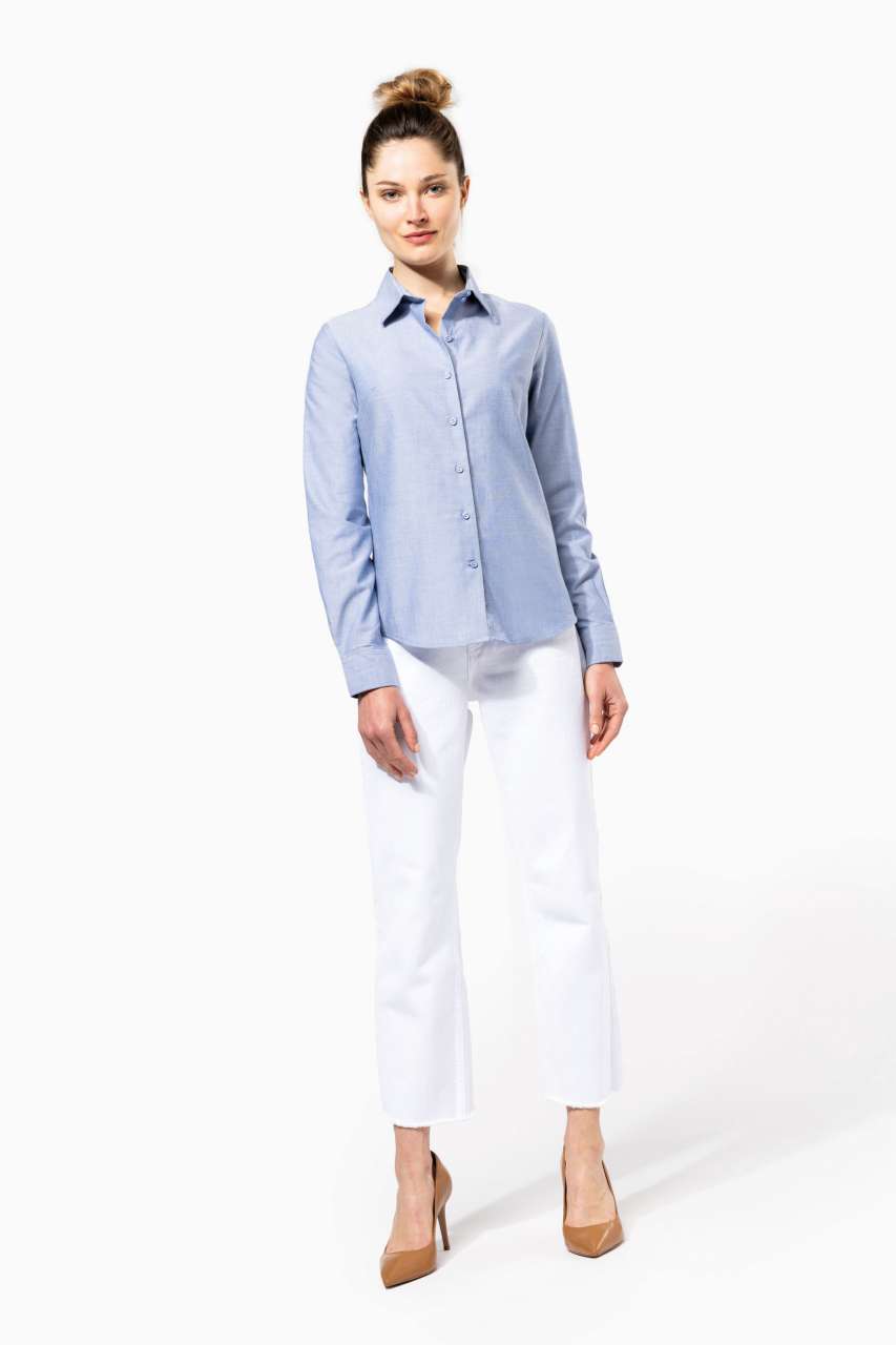 LADIES' LONG-SLEEVED OXFORD SHIRT - Slika 4