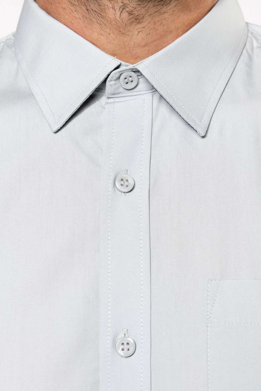 MEN'S LONG-SLEEVED COTTON POPLIN SHIRT - Slika 7