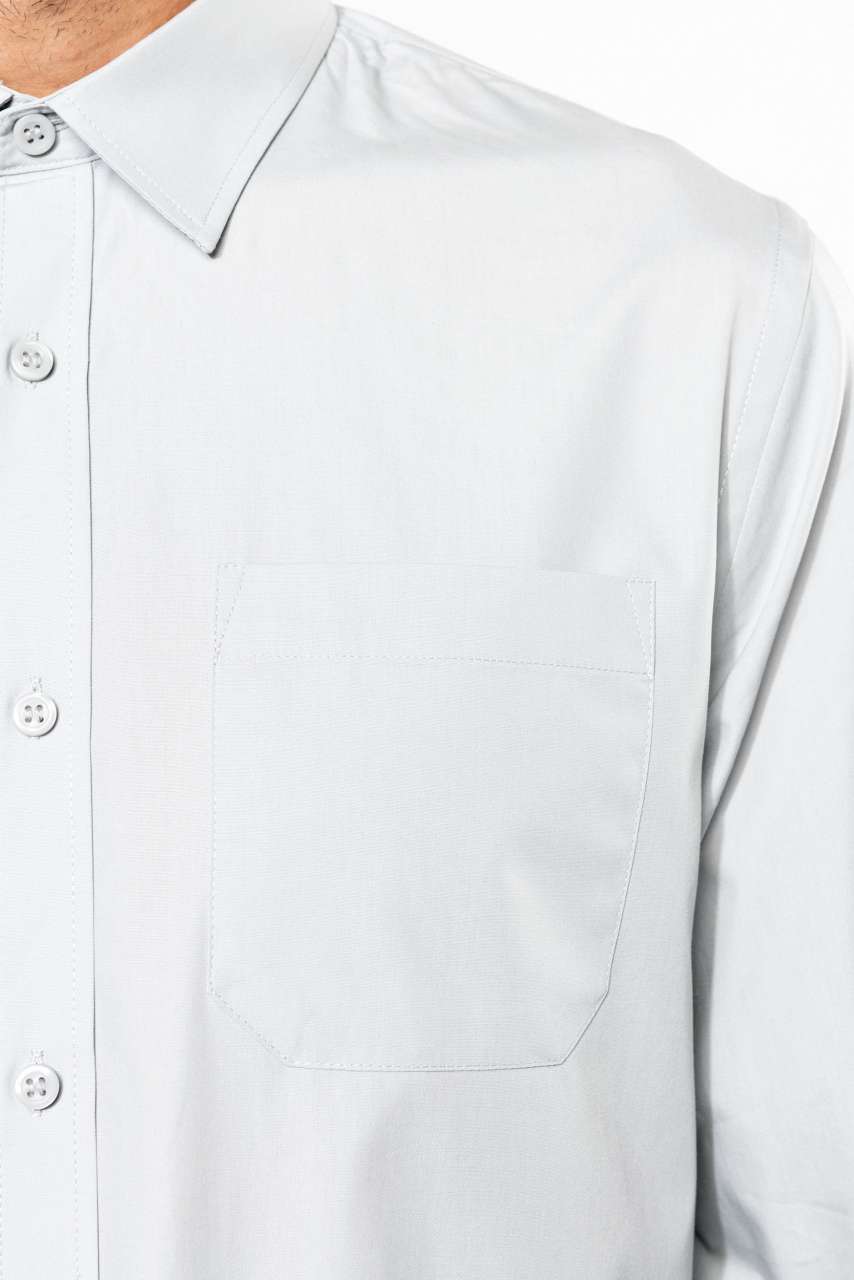 MEN'S LONG-SLEEVED COTTON POPLIN SHIRT - Slika 8