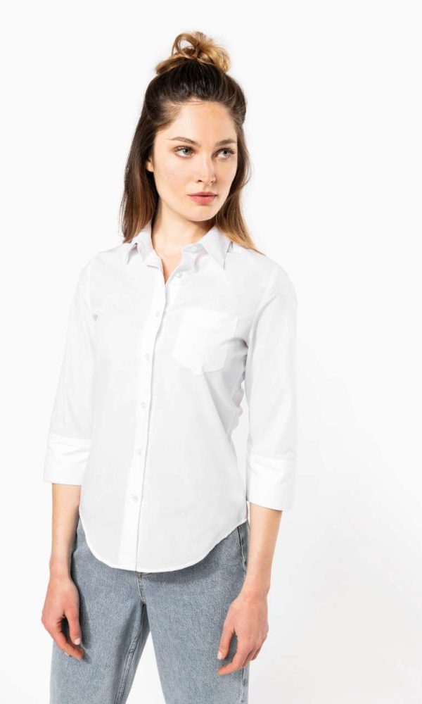 LADIES' 3/4 SLEEVED SHIRT