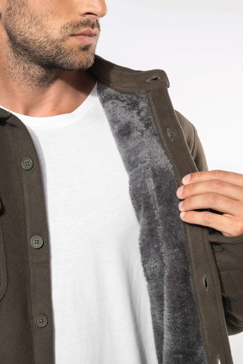 SHERPA-LINED FLEECE OVERSHIRT - Slika 4
