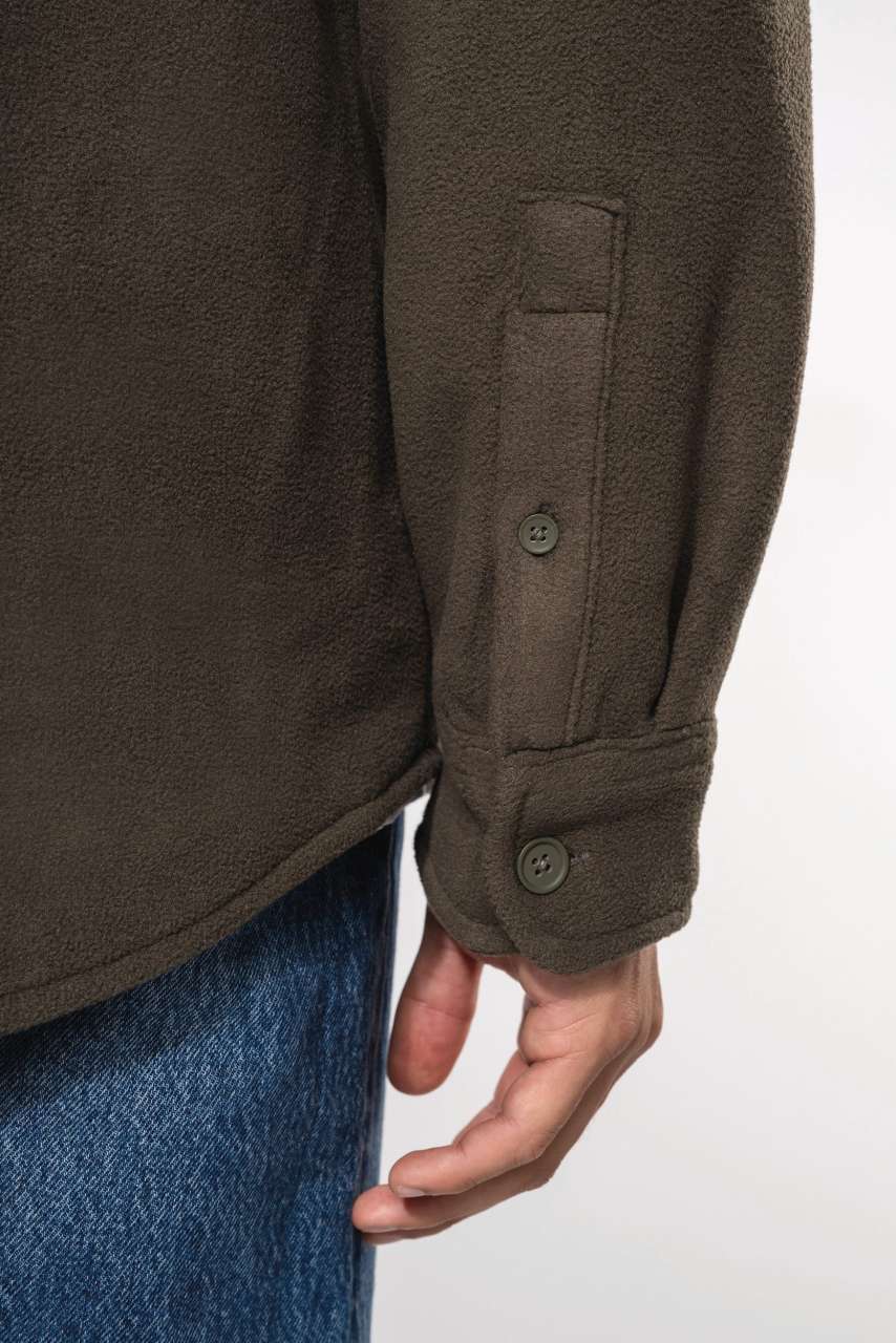 SHERPA-LINED FLEECE OVERSHIRT - Slika 5