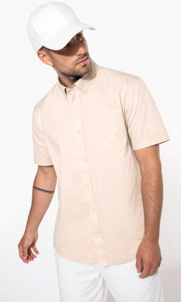 MEN'S ARIANA III SHORT-SLEEVE COTTON SHIRT