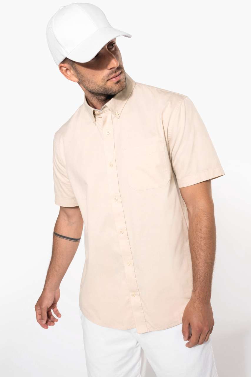 MEN'S ARIANA III SHORT-SLEEVE COTTON SHIRT