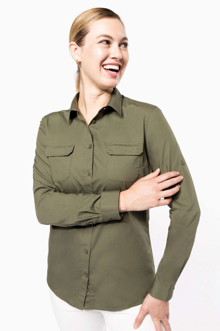 LADIES' LONG-SLEEVED SAFARI SHIRT - Slika 8