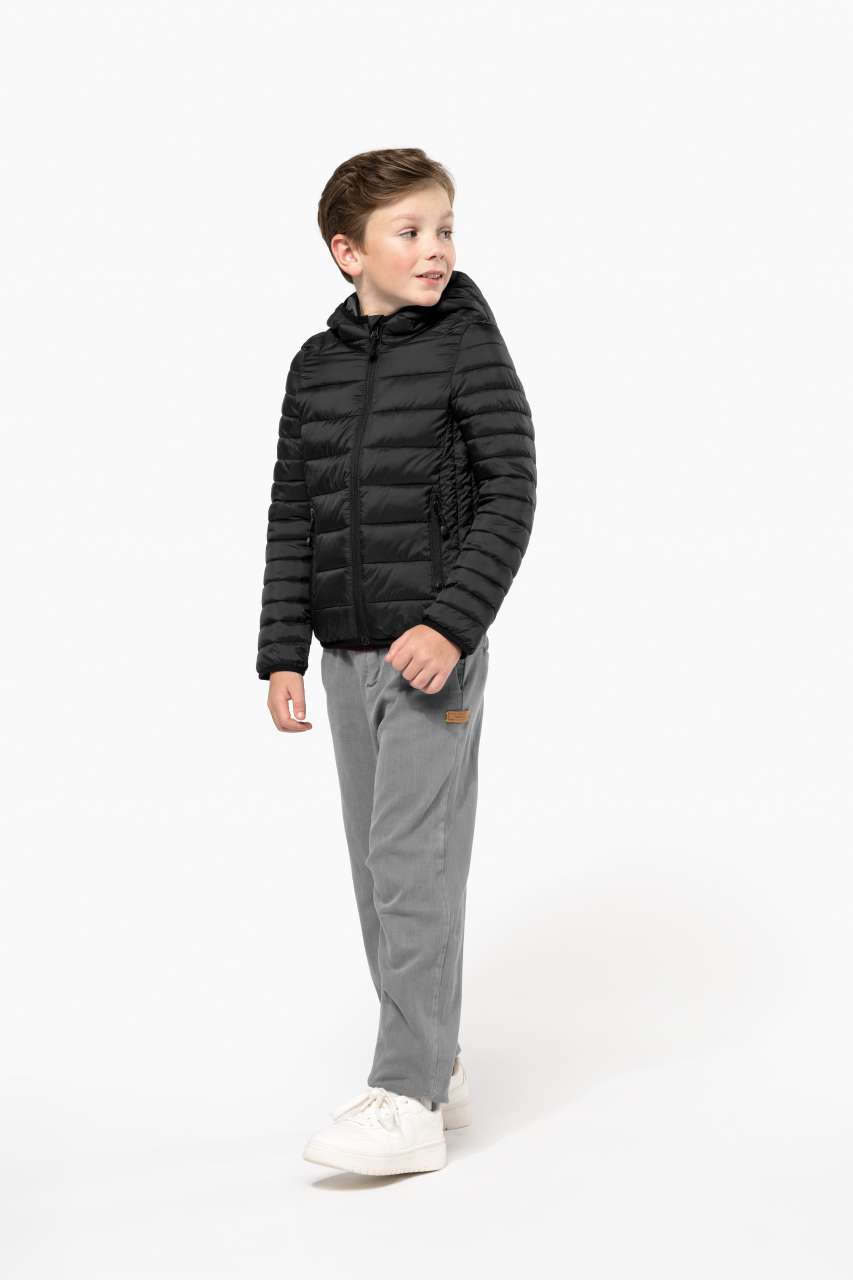 KIDS' LIGHTWEIGHT HOODED PADDED JACKET - Slika 8
