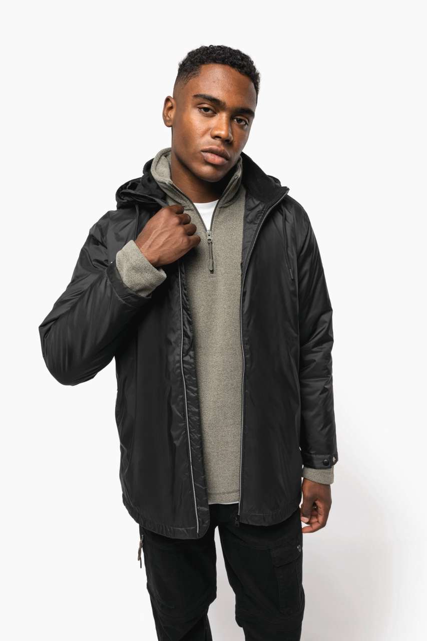 UNISEX HOODED JACKET WITH MICRO-POLARFLEECE LINING - Slika 7