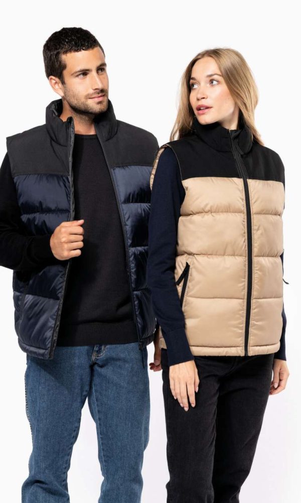 UNISEX BI-TONE PADDED BODYWARMER