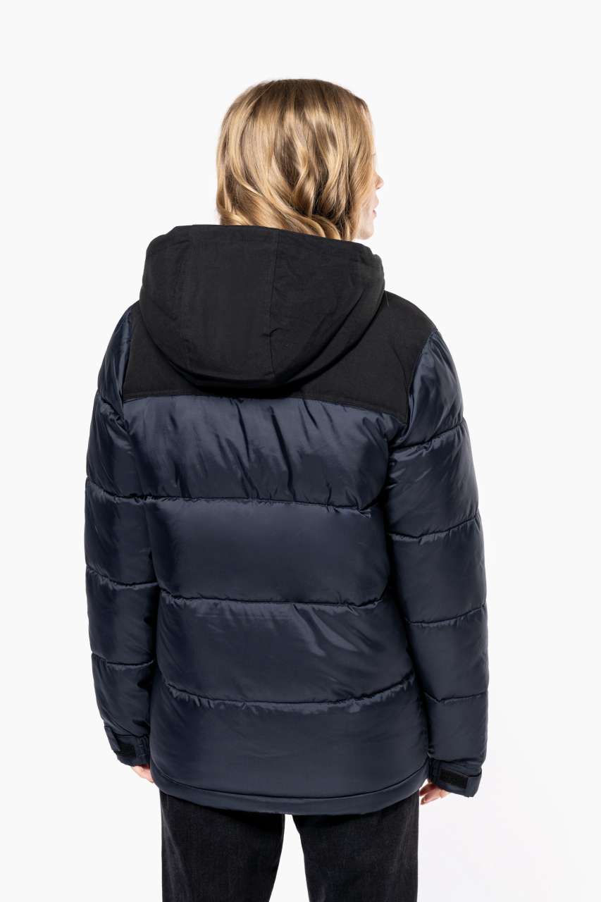 UNISEX BI-TONE PADDED JACKET WITH HOOD - Slika 2