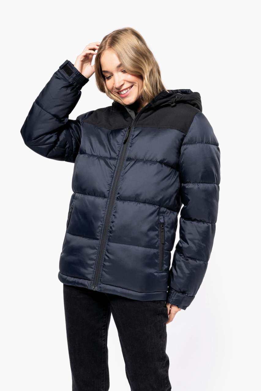 UNISEX BI-TONE PADDED JACKET WITH HOOD - Slika 12