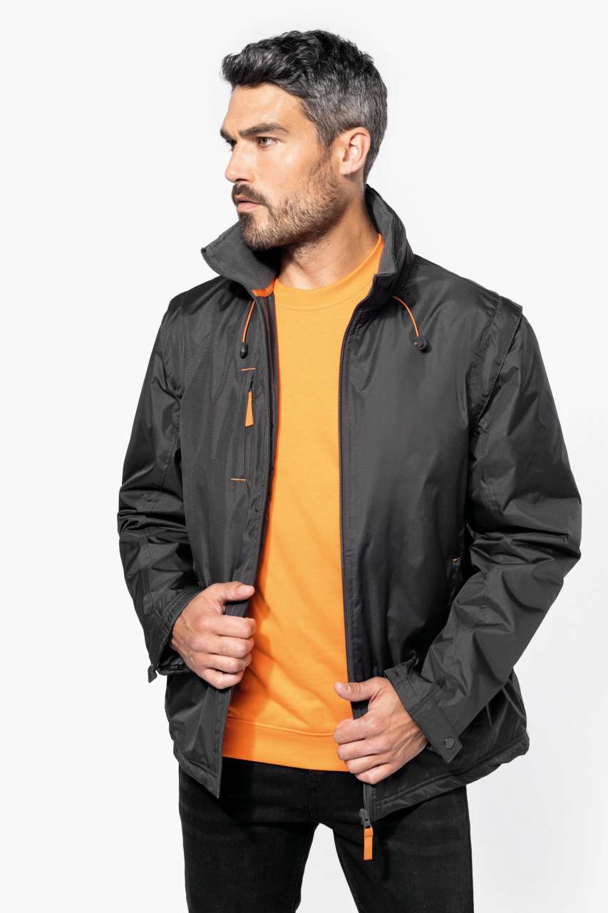 SCORE - DETACHABLE-SLEEVED BLOUSON JACKET - Slika 2