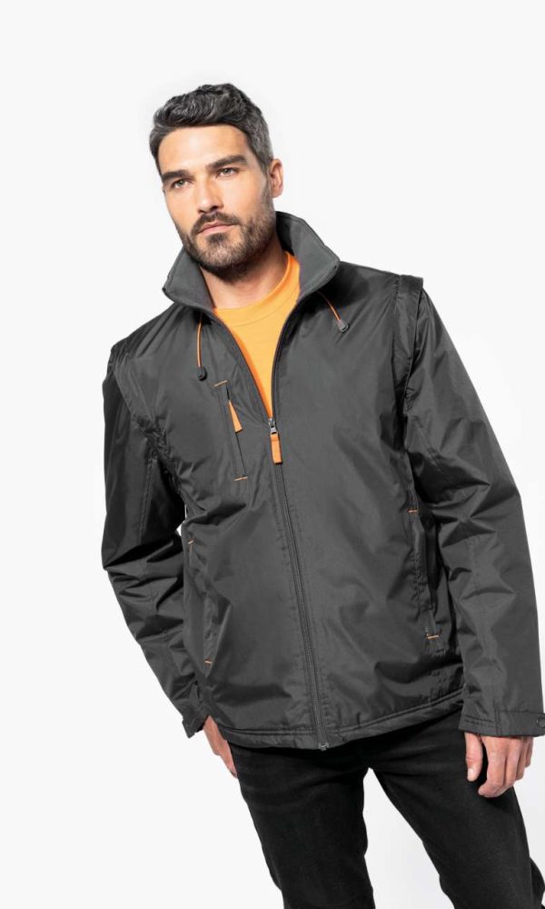 SCORE - DETACHABLE-SLEEVED BLOUSON JACKET