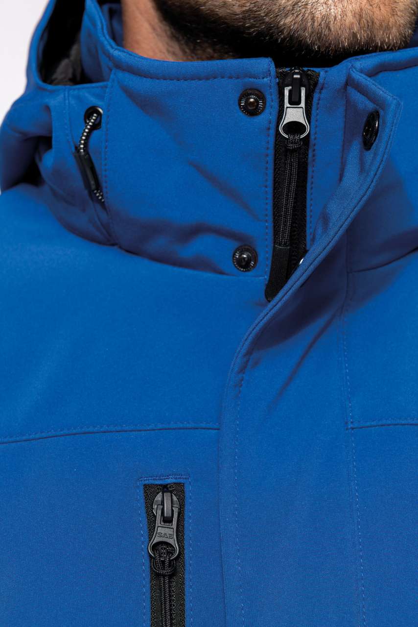 MEN'S HOODED SOFTSHELL LINED PARKA - Slika 4