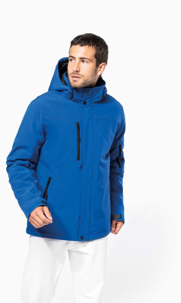 MEN'S HOODED SOFTSHELL LINED PARKA