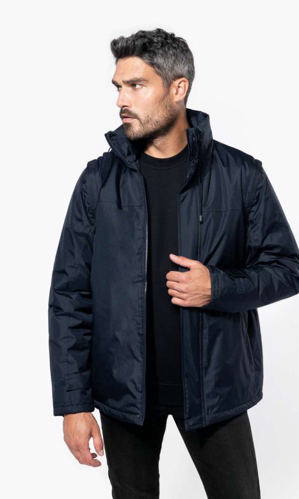 FACTORY - DETACHABLE-SLEEVED BLOUSON JACKET
