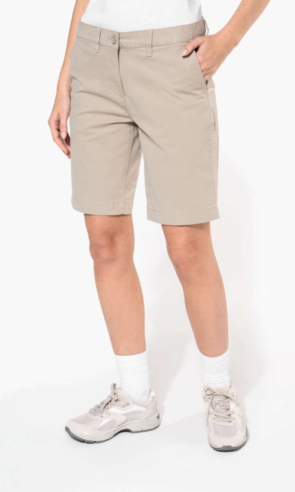 LADIES' CHINO BERMUDA SHORTS