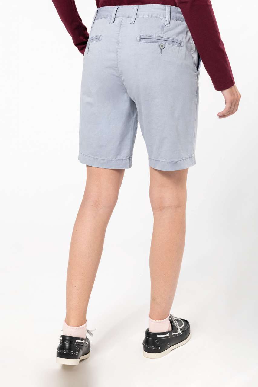 LADIES' WASHED EFFECT BERMUDA SHORTS - Slika 2