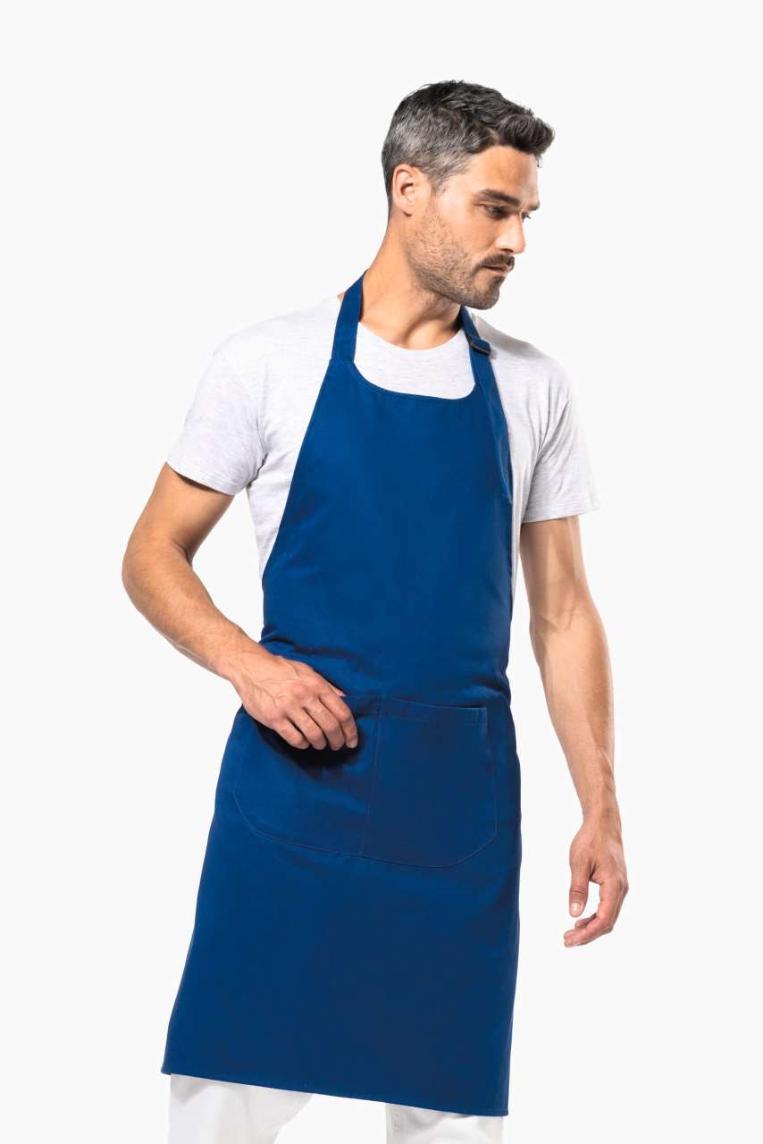 APRON WITH POCKET IN ORGANIC COTTON - Slika 2