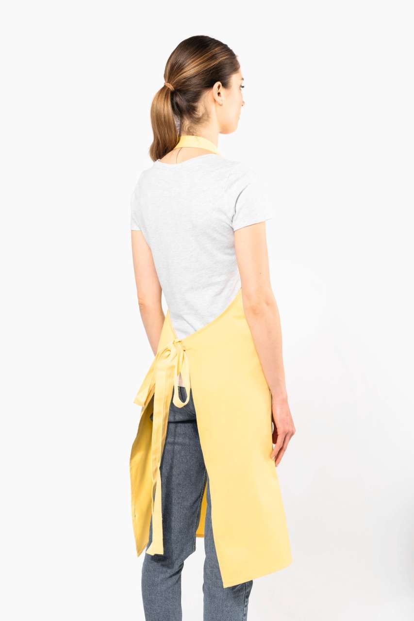 APRON WITH POCKET IN ORGANIC COTTON - Slika 4