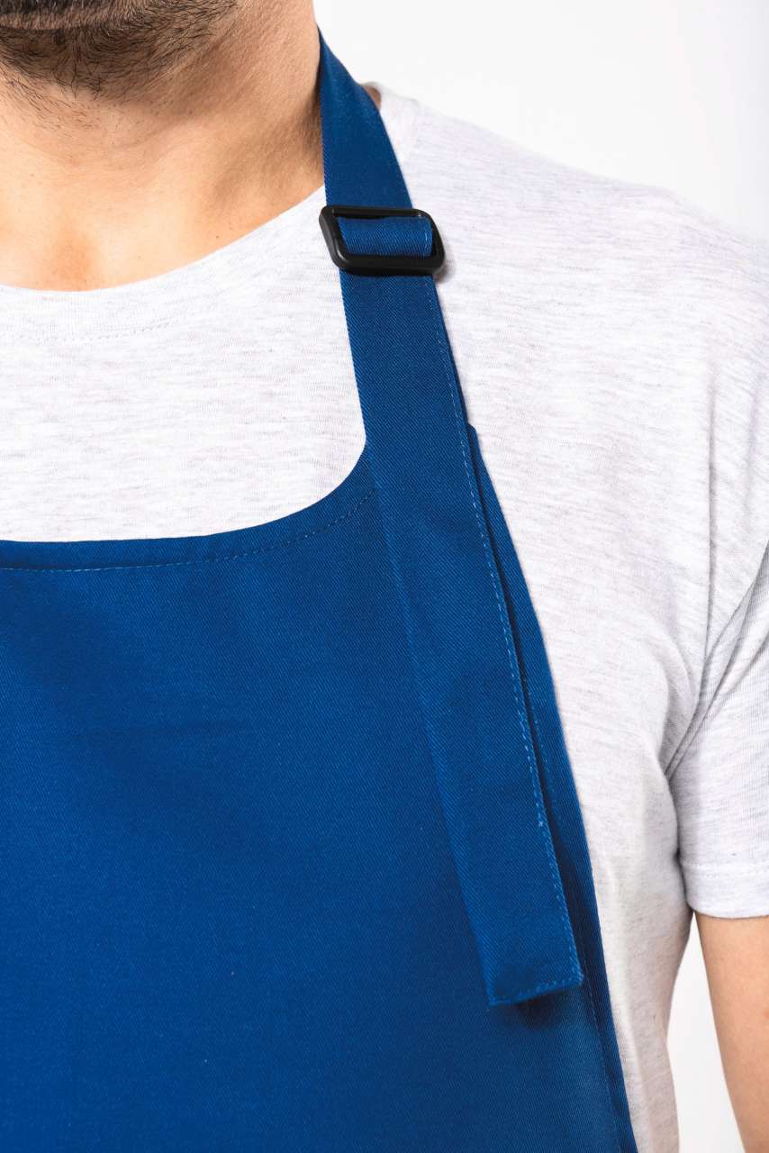 APRON WITH POCKET IN ORGANIC COTTON - Slika 7