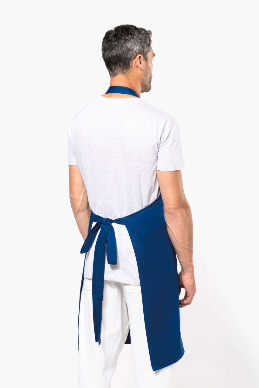 APRON WITH POCKET IN ORGANIC COTTON - Slika 9