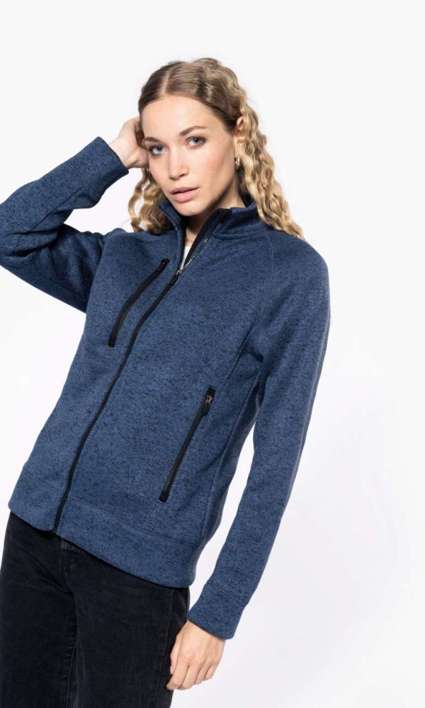 LADIES' FULL ZIP HEATHER JACKET