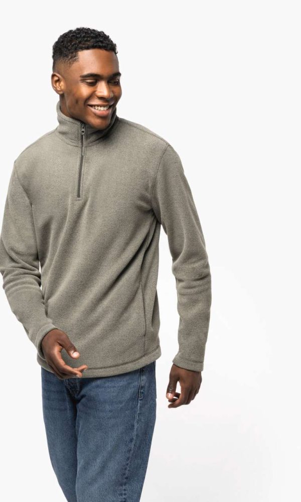 ENZO - ZIP NECK MICROFLEECE JACKET