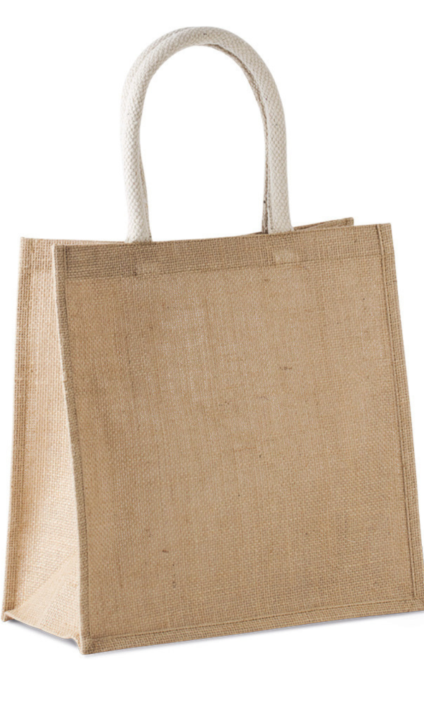 JUTE CANVAS TOTE - LARGE