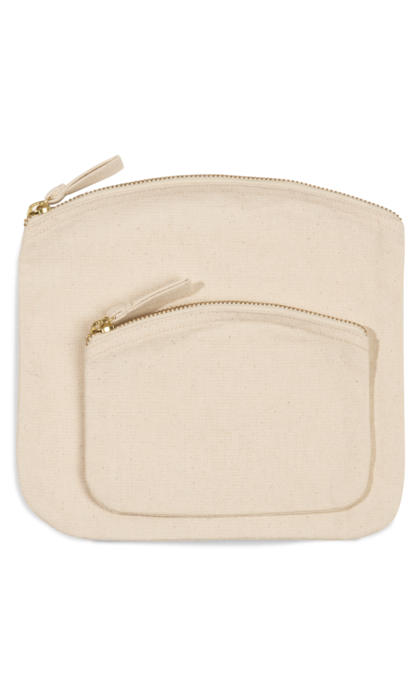 POUCH WITH ZIP FASTENING