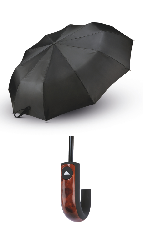 CLASSIC J HANDLE FOLDABLE UMBRELLA