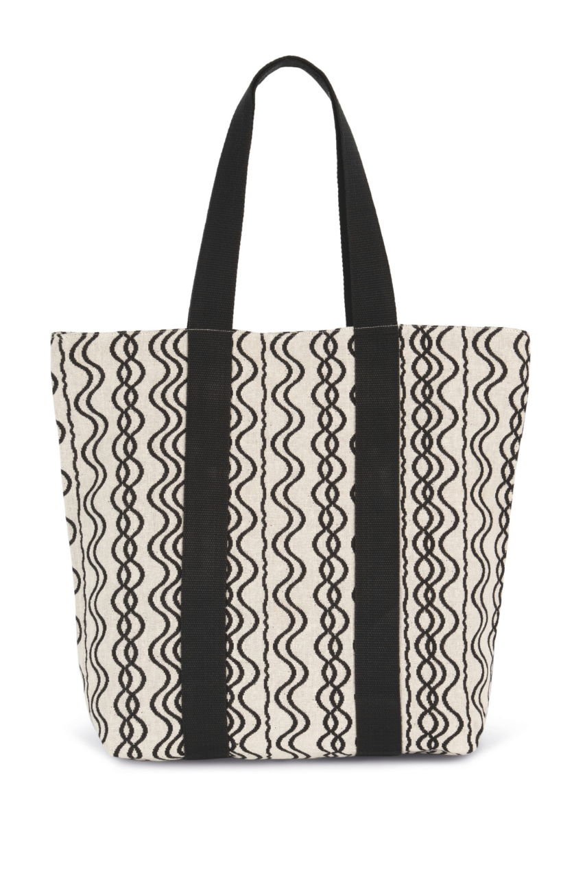 RECYCLED SHOPPING BAG - WAVY PATTERN
