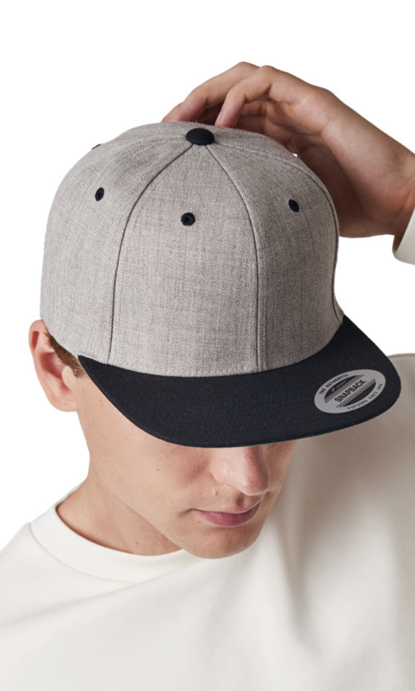 FLAT PEAK CAP - 6 PANELS