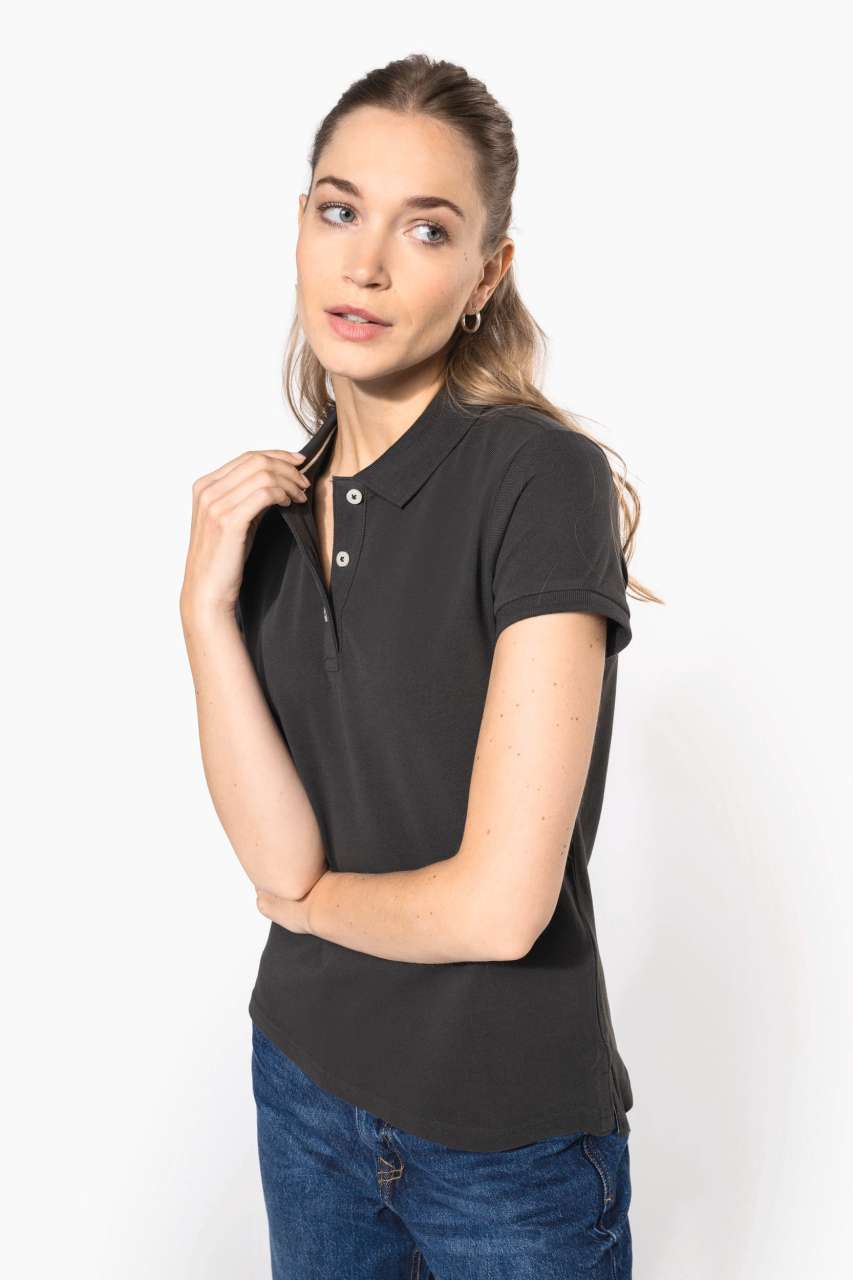 LADIES' VINTAGE SHORT SLEEVE POLO SHIRT - Slika 5