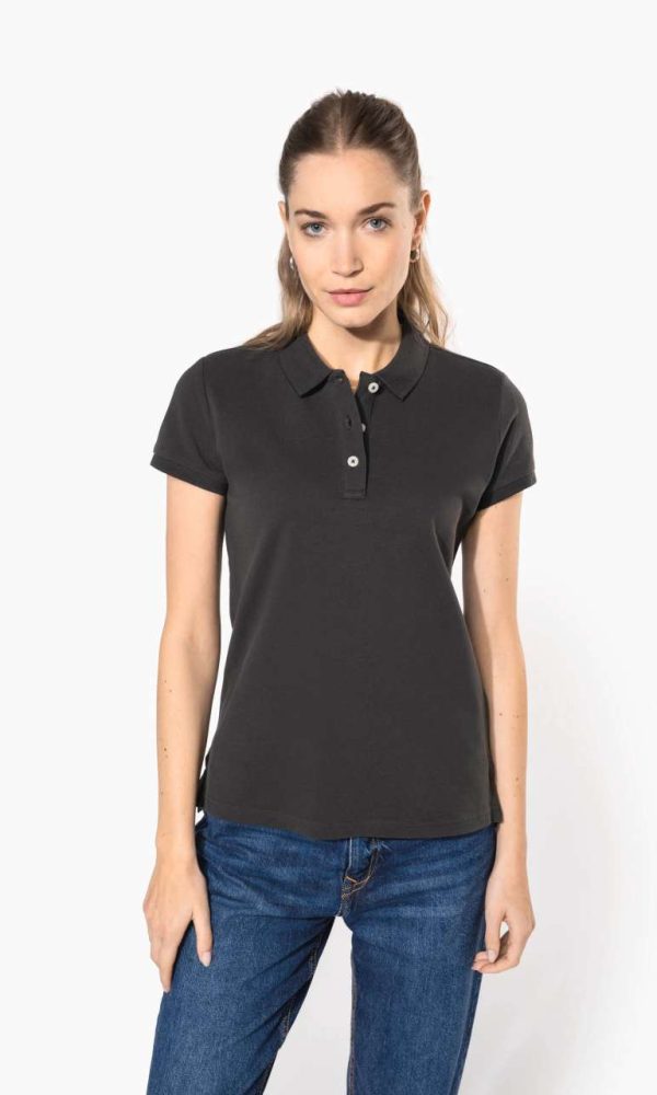 LADIES' VINTAGE SHORT SLEEVE POLO SHIRT