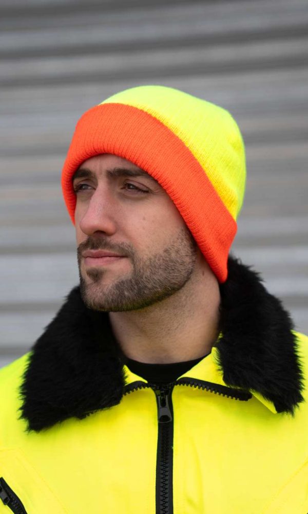 TWO-TONE KNITTED HAT - METZ