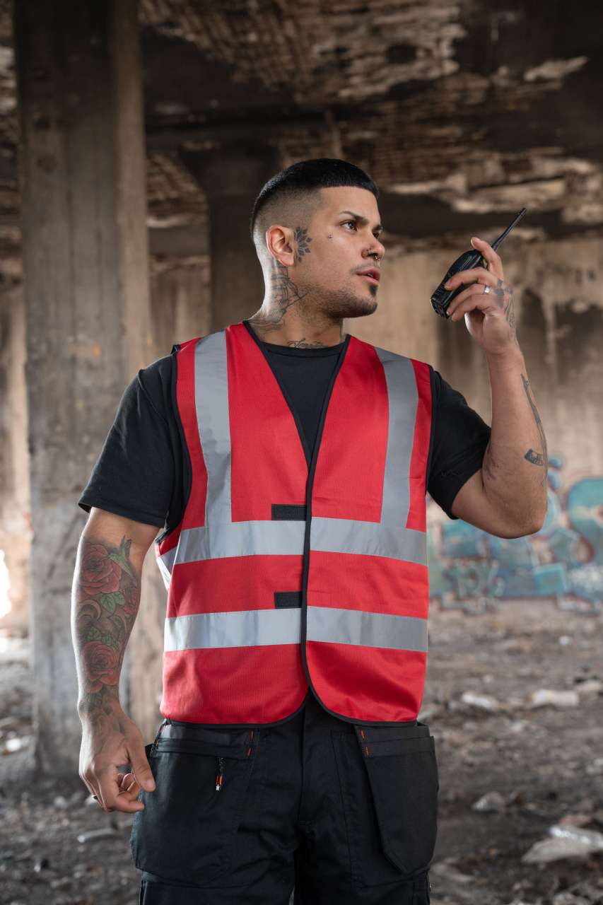 SAFETY / FUNCTIONAL VEST "HANNOVER" - FOUR REFLECTIVE STRIPES - Slika 3