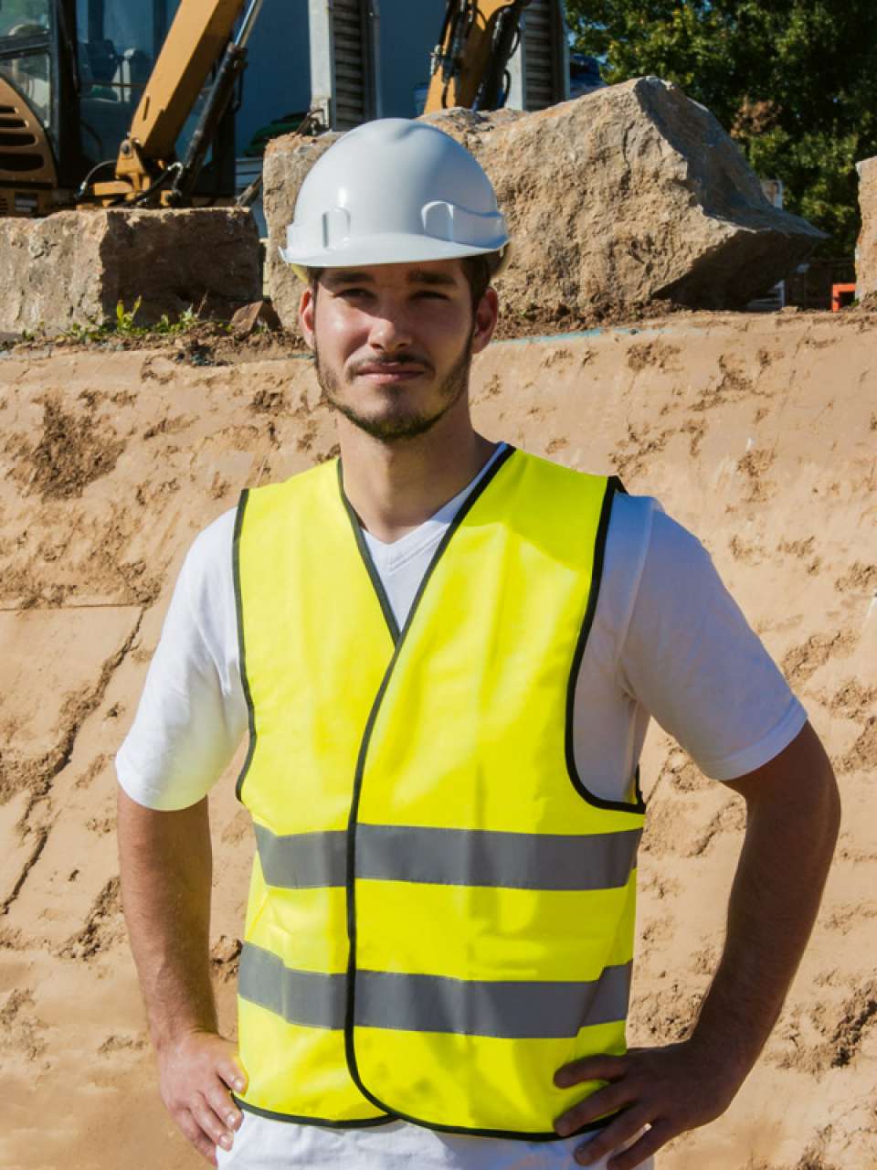 SAFETY VEST "WOLFSBURG" - BLACK HEM - Slika 2