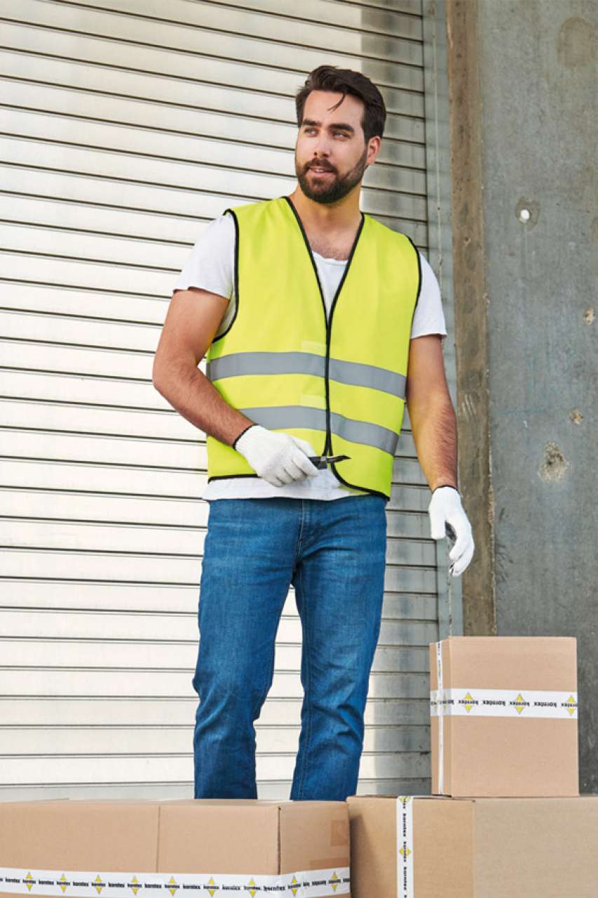 SAFETY VEST "WOLFSBURG" - BLACK HEM - Slika 3