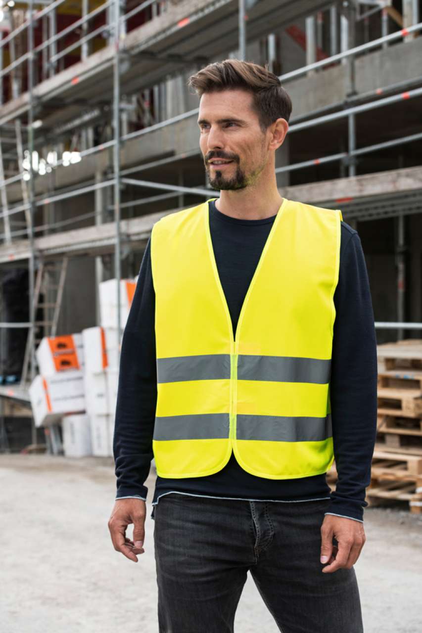 BASIC SAFETY VEST FOR PRINT "KARLSRUHE" - 2 VELCRO - Slika 2