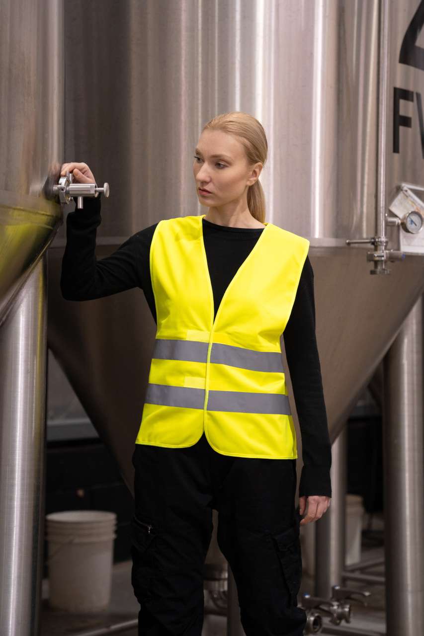 BASIC SAFETY VEST FOR PRINT "KARLSRUHE" - 2 VELCRO - Slika 3