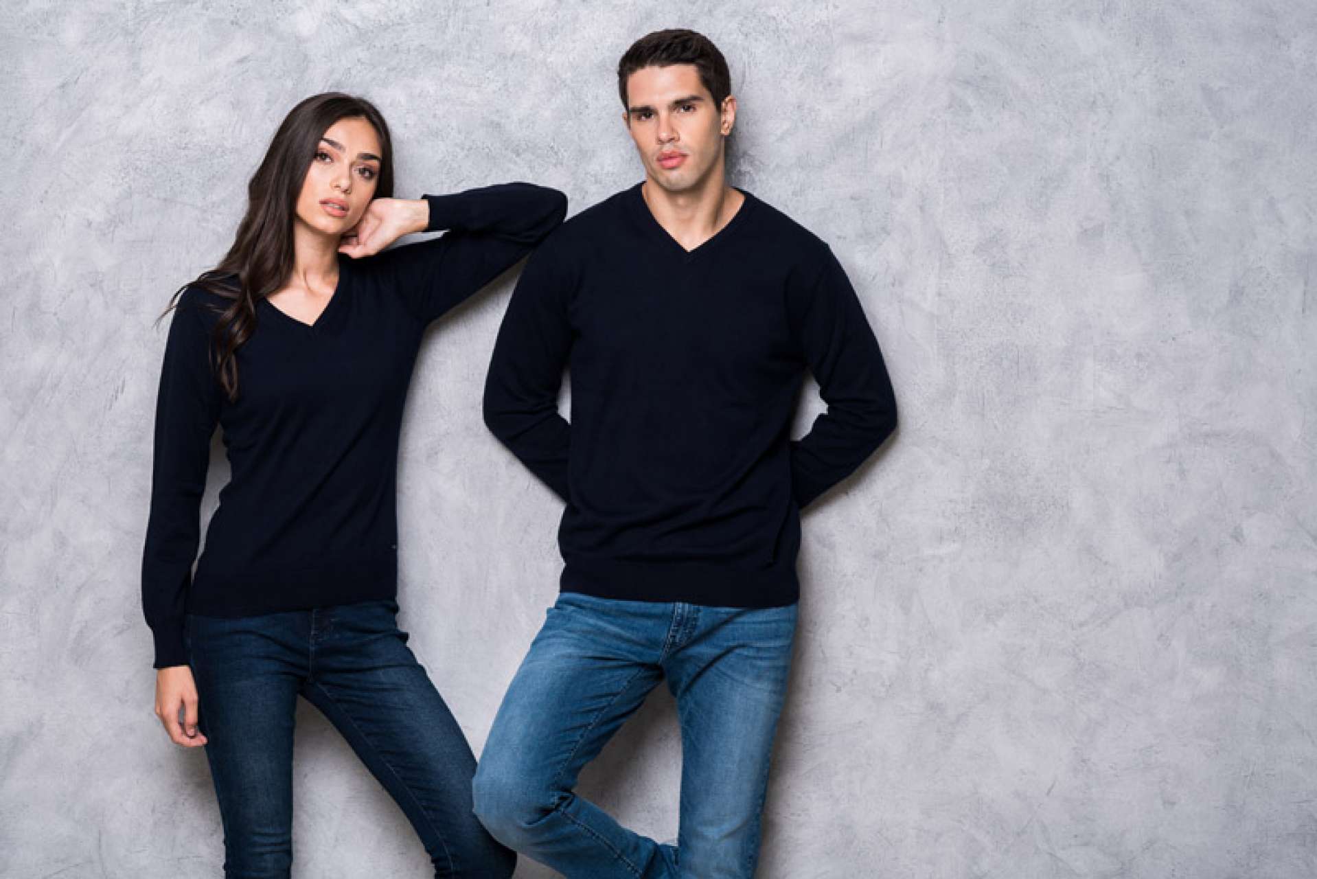 LADIES’ V-NECK FINE GAUGE COTTON PULLOVER - Slika 6