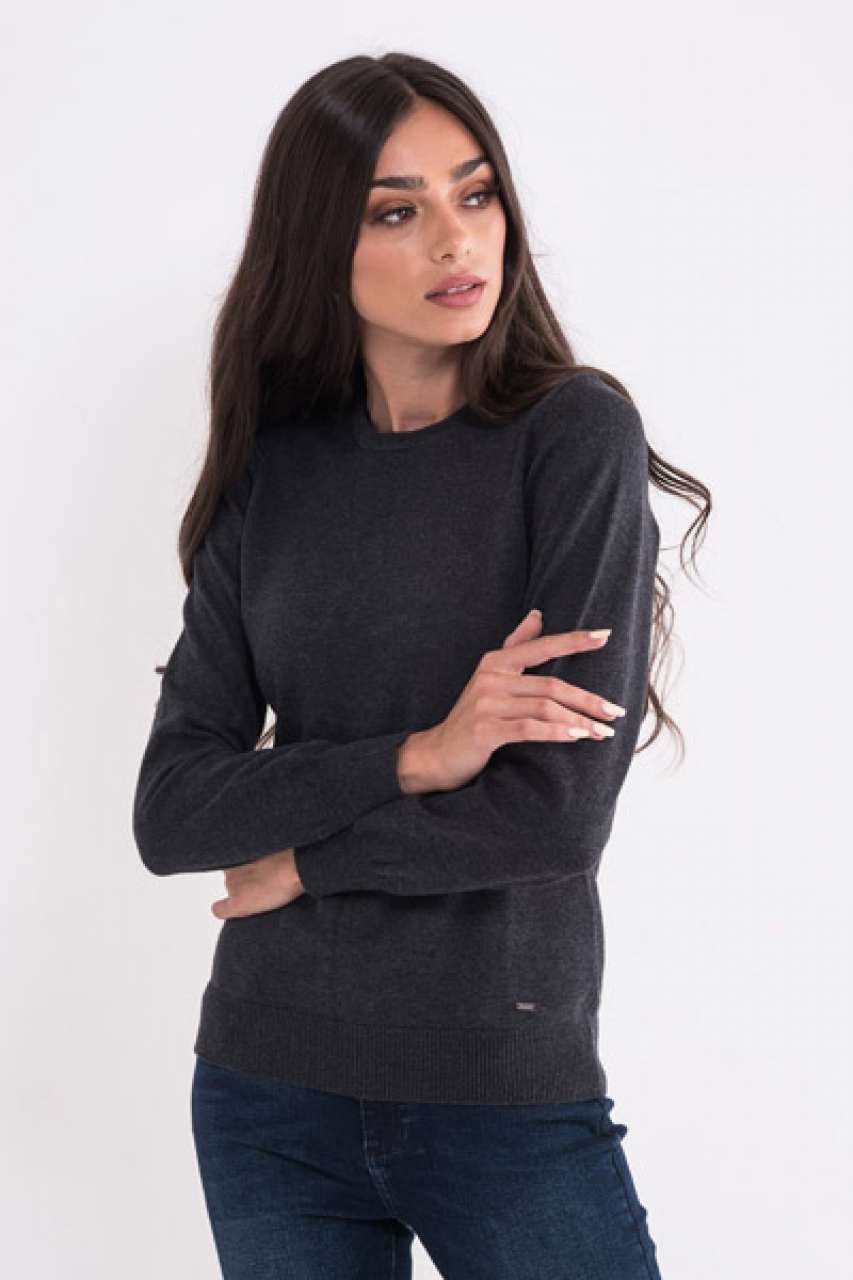 LADIES’ CREW NECK FINE GAUGE COTTON PULLOVER - Slika 5